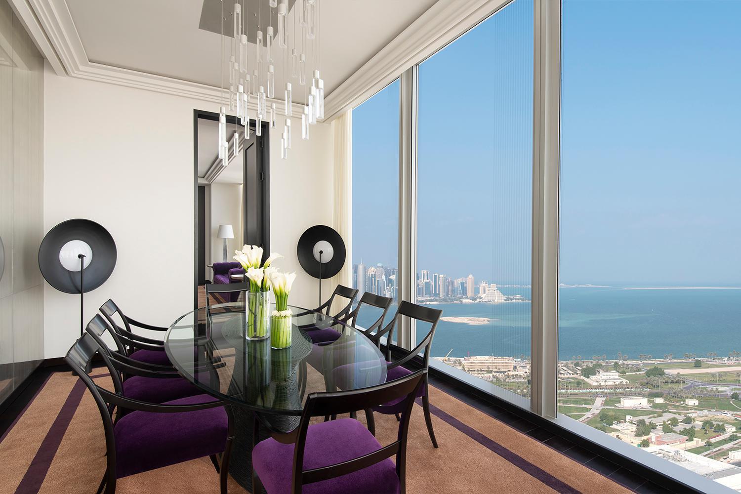 Banyan Tree Doha At La Cigale Mushaireb Zimmer foto A view from a penthouse apartment